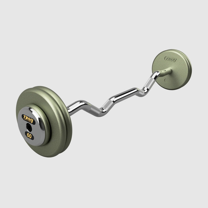 Troy Pro - Style Hammertone Cast Iron Barbell Sets - Free Weights - Troy VTX
