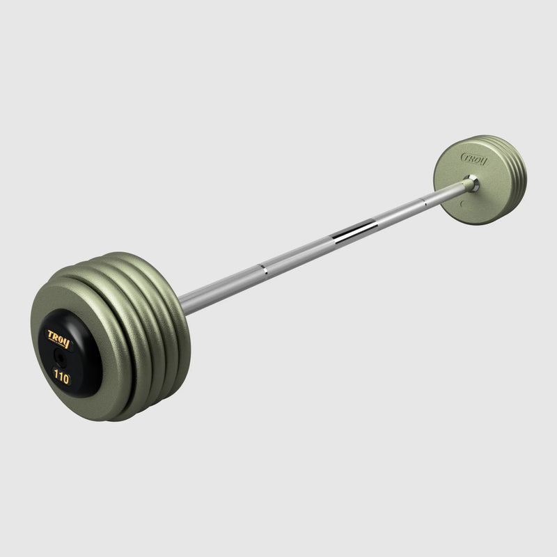 Troy Pro - Style Hammertone Cast Iron Barbell Sets - Free Weights - Troy VTX