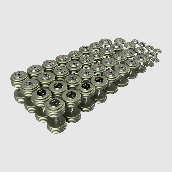 Troy Pro - Style Hammertone Cast Iron Dumbbells (Sets) - Free Weights - Troy VTX