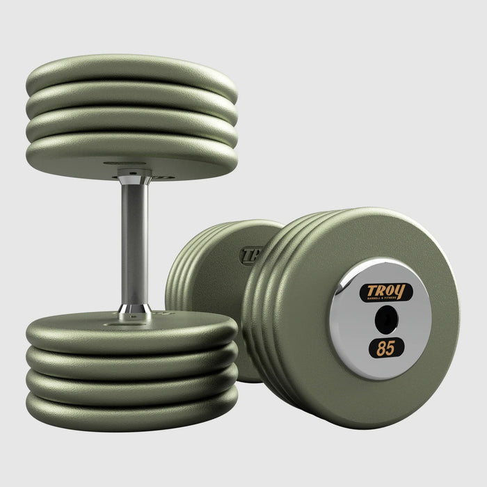 Troy Pro - Style Hammertone Cast Iron Dumbbells (Sets) - Free Weights - Troy VTX