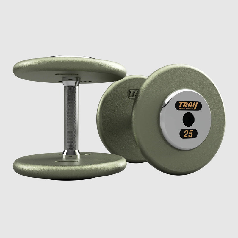 Troy Pro - Style Hammertone Cast Iron Dumbbells (Sets) - Free Weights - Troy VTX