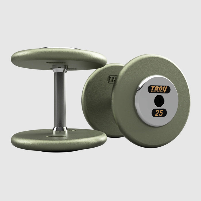 Troy Pro - Style Hammertone Cast Iron Dumbbells (Sets) - Free Weights - Troy VTX