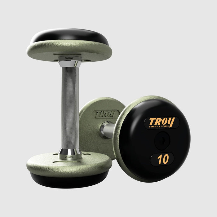 Troy Pro - Style Hammertone Cast Iron Dumbbells (Sets) - Free Weights - Troy VTX