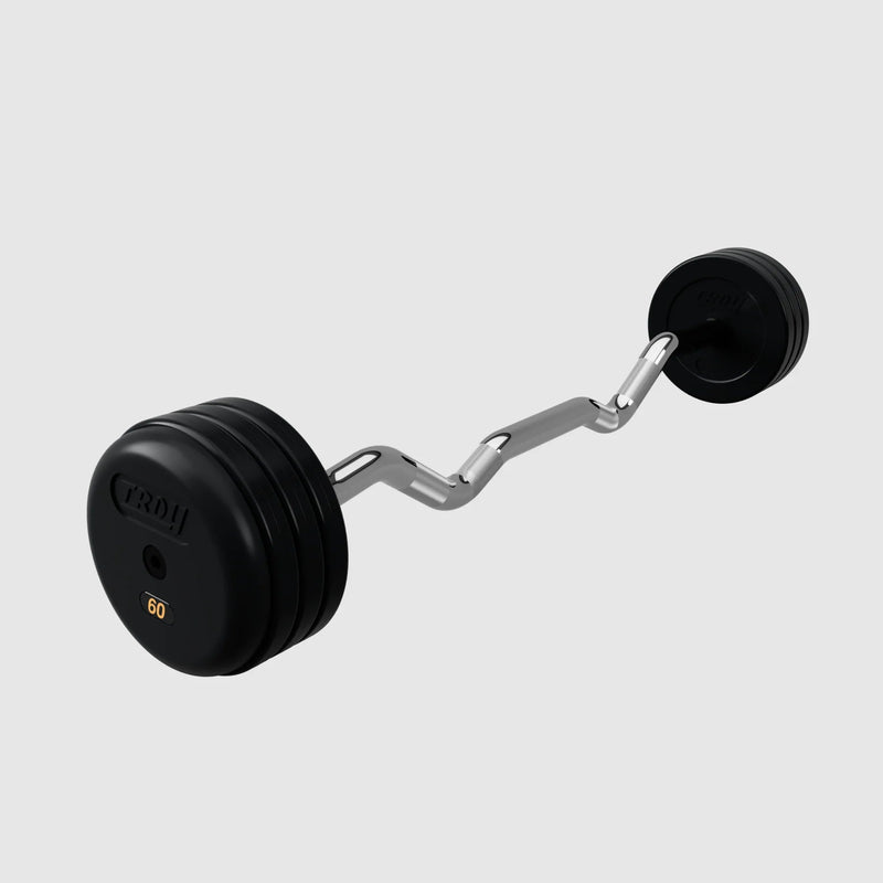Troy Pro - Style Rubber Encased Barbell Sets - Free Weights - Troy VTX