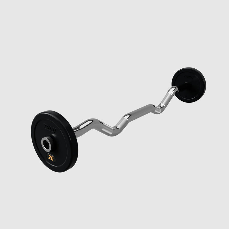 Troy Pro - Style Rubber Encased Barbell Sets - Free Weights - Troy VTX