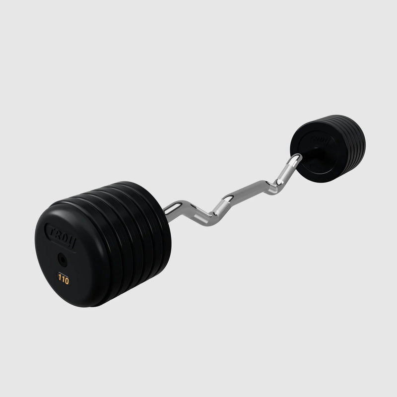 Troy Pro - Style Rubber Encased Barbell Sets - Free Weights - Troy VTX