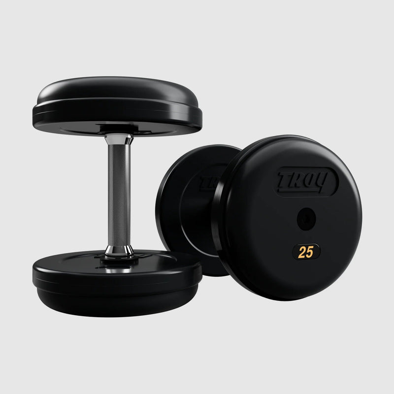 Troy Pro - Style Rubber Encased Dumbells (Sets) - Free Weights - Troy VTX