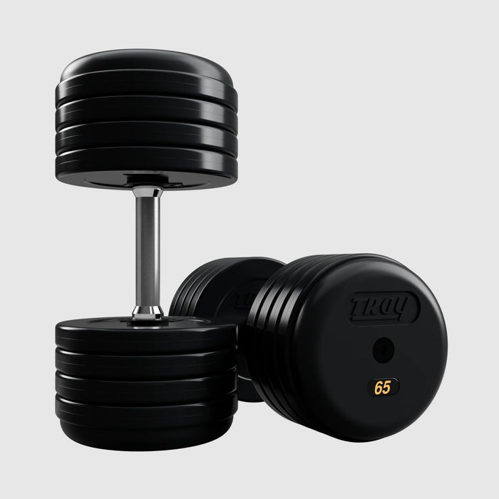 Troy Pro - Style Rubber Encased Dumbells (Sets) - Free Weights - Troy VTX