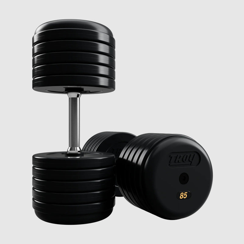Troy Pro - Style Rubber Encased Dumbells (Sets) - Free Weights - Troy VTX