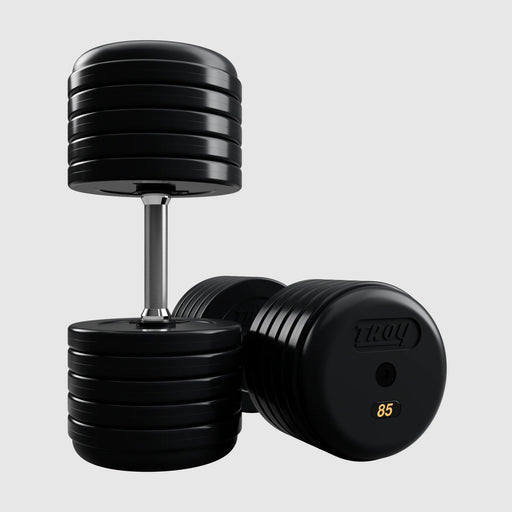 Troy Pro - Style Rubber Encased Dumbells (Sets) - Free Weights - Troy VTX