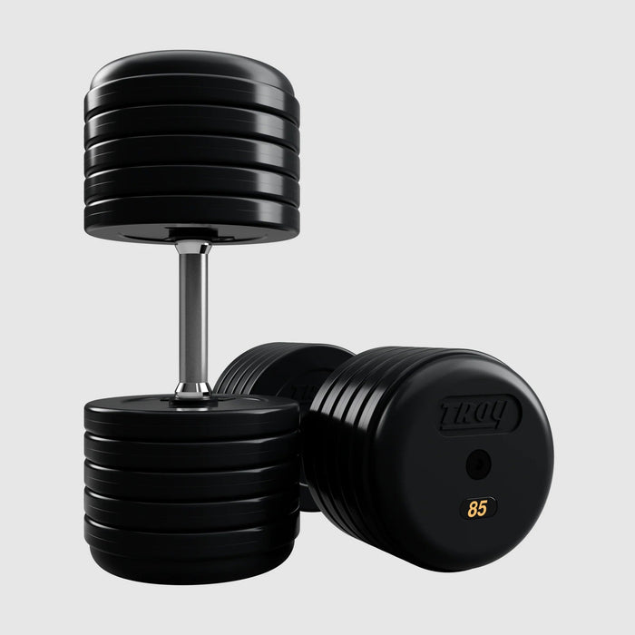 Troy Pro - Style Rubber Encased Dumbells (Sets) - Free Weights - Troy VTX