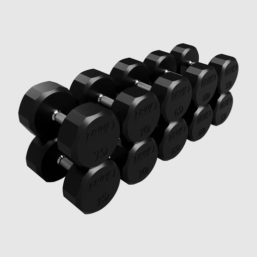 Troy (TSD - R) 12 - Sided Rubber Dumbbells (Sets) - Troy VTX