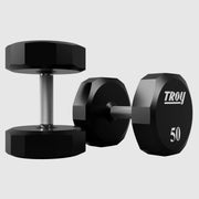 Troy (TSD - U) 12 - Sided Urethane Dumbbells (Sets) - Free Weights - Troy VTX