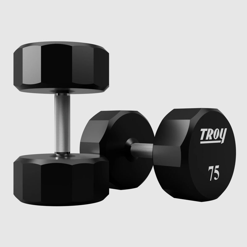 Troy (TSD - U) 12 - Sided Urethane Dumbbells (Sets) - Free Weights - Troy VTX