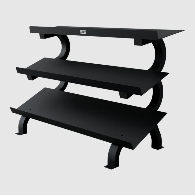 TROY VTX 3 - Tier Dumbbell Shelf Rack (GTDR - 3) - Accessories - Troy VTX