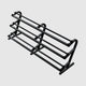 TROY VTX 3 - Tier Horizontal Dumbbell Rack (TDR - 3) - Accessories - Troy VTX