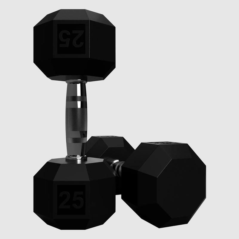 Troy VTX 8 - sided Rubber Encased Dumbbells - Free Weights - Troy VTX
