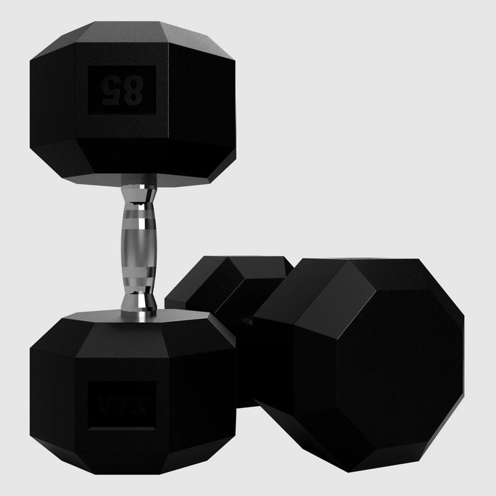 Troy VTX 8 - Sided Urethane Encased Dumbbell Set (5 - 105lbs) - Free Weights - TROY VTX