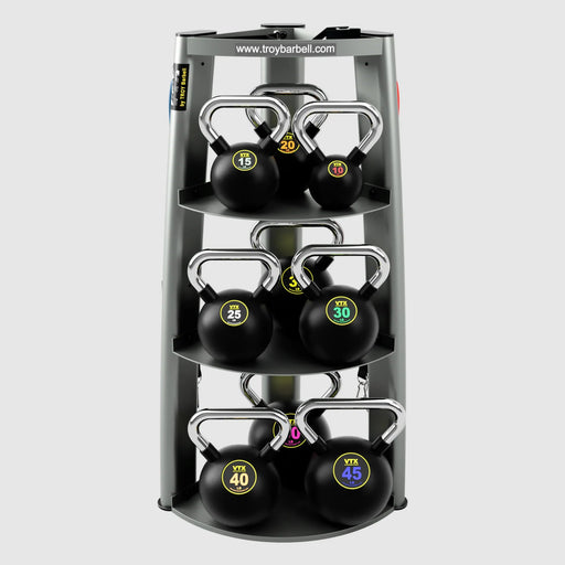 Troy VTX Club Kettlebell Set & Rack - Free Weights - Troy VTX