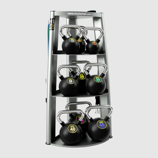 Troy VTX Club Kettlebell Set & Rack - Free Weights - Troy VTX