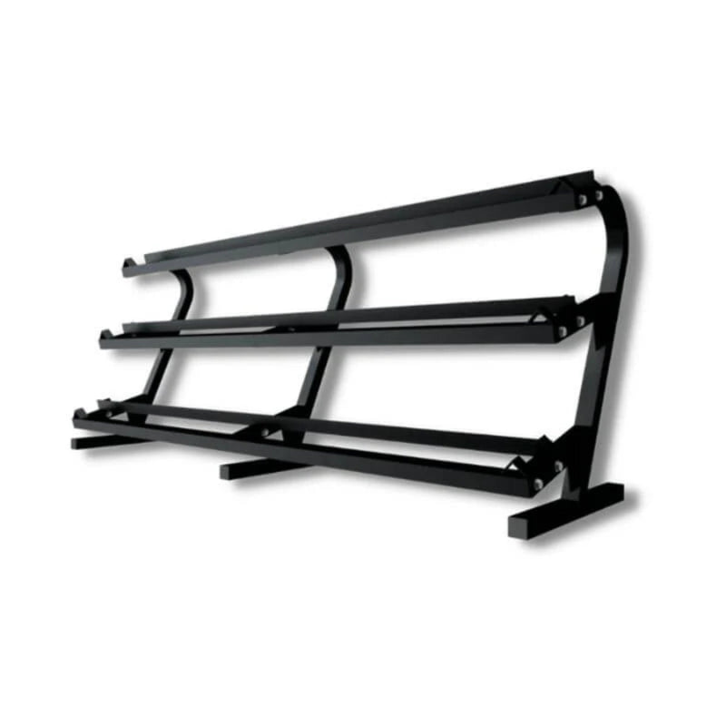 Troy VTX Rubber Dumbbells with Rail Rack (5 - 100 lbs) - Free Weights - Troy VTX