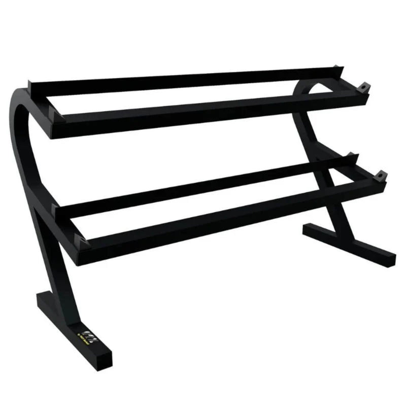 Troy VTX Rubber Dumbbells with Rail Rack (5 - 50 lbs) - Free Weights - Troy VTX