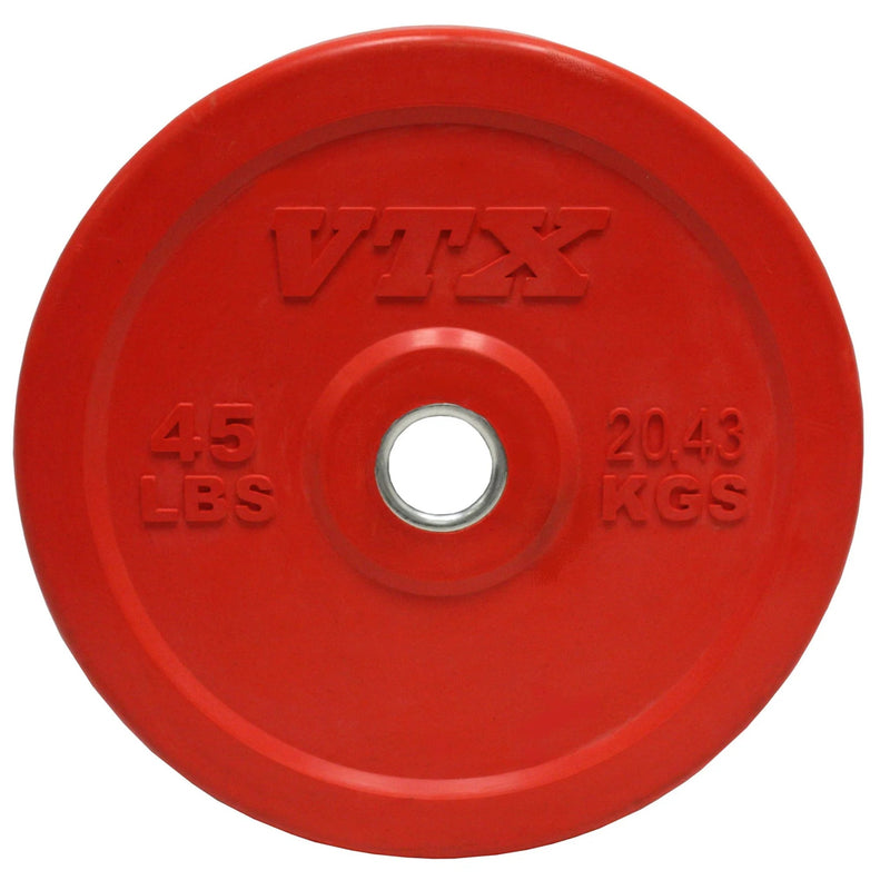 troy VTX Solid Color Bumper Plate Set with Bar (OSS - 275SBP) - Free Weights - Troy VTX