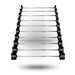 York Barbell (20 - 110 lbs) Rubber Fixed Pro Barbell Sets with Rack - Free Weights - York Barbell