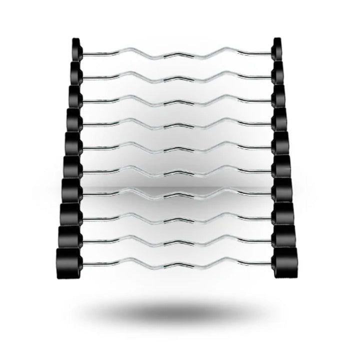York Barbell (20 - 110 lbs) Rubber Fixed Pro Barbell Sets with Rack - Free Weights - York Barbell