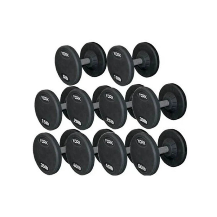 YORK Rubber Pro Style Dumbbell Sets