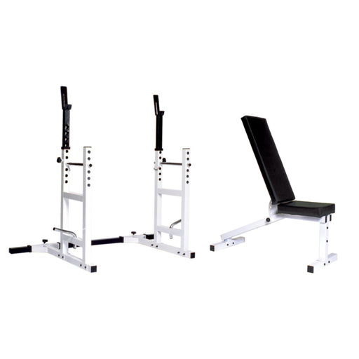York Pro Series 209 With 205 FI Bench & 204 Cage Attachment - Benches - York Barbell