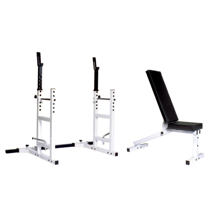 York Pro Series 209 With 205 FI Bench & 204 Cage Attachment - Benches - York Barbell