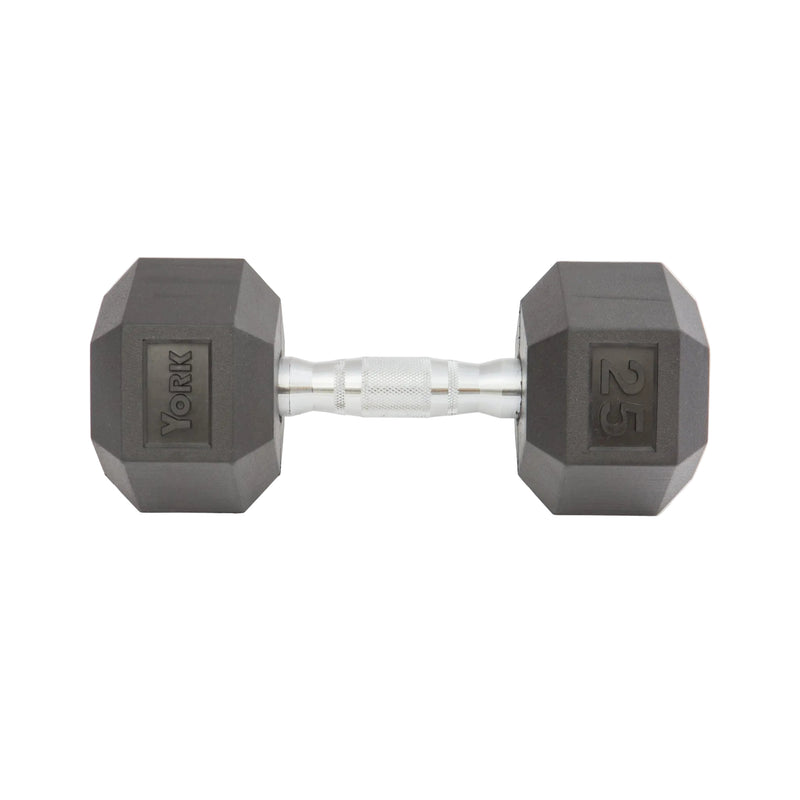York Rubber Hex Dumbbell Sets - Free Weights - York Barbell