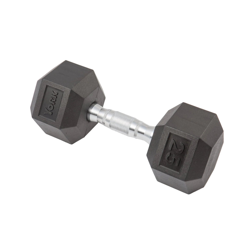 York Rubber Hex Dumbbell Sets - Free Weights - York Barbell