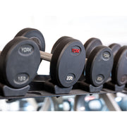 YORK Rubber Pro Style Dumbbell Sets - Free Weights - York Barbell