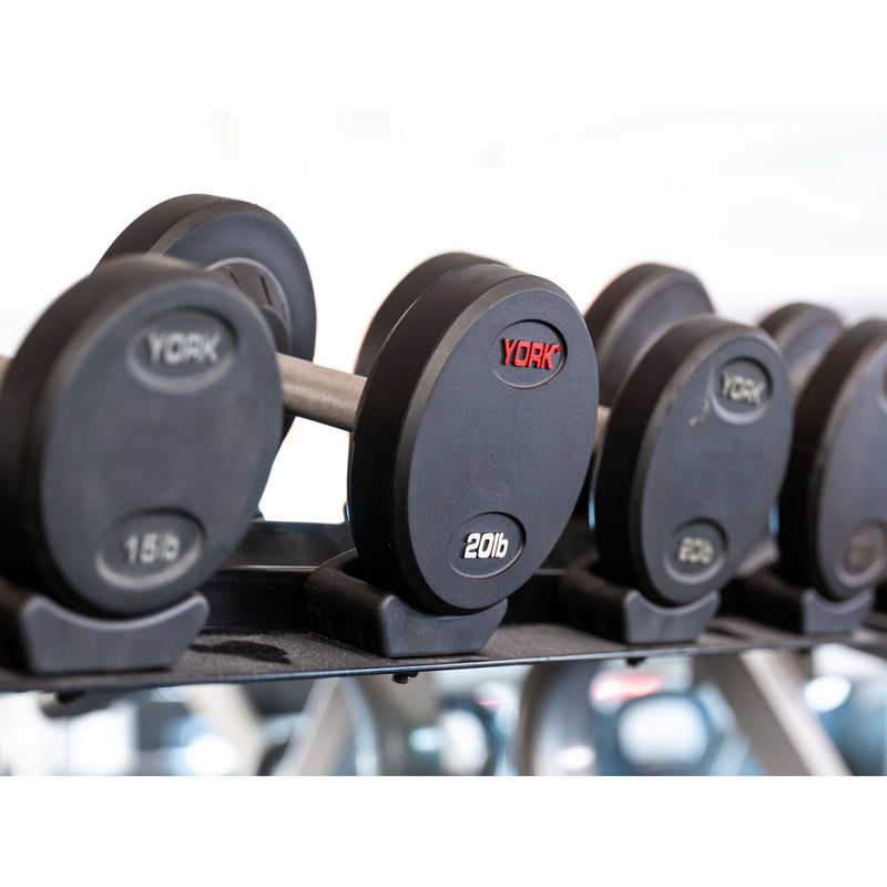 YORK Rubber Pro Style Dumbbell Sets - Free Weights - York Barbell