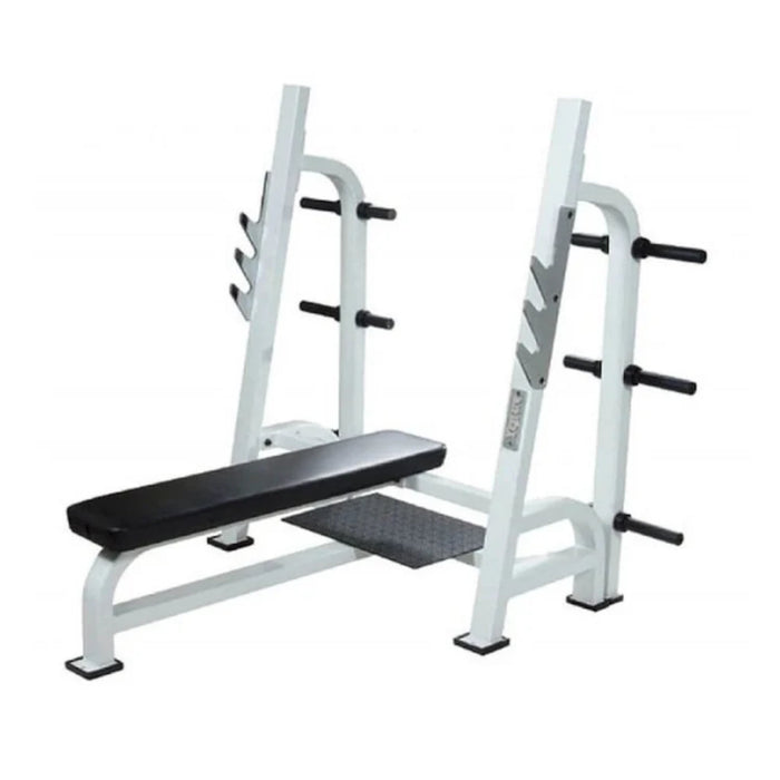 YORK ST Olympic Flat Bench w/Gun Racks - Benches - York Barbell