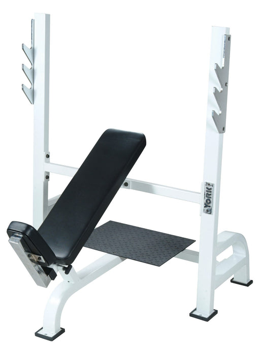 YORK ST Olympic Incline Bench w/Gun Racks - Benches - York Barbell